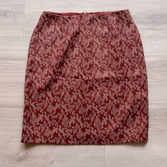 Y2K Tailor B. Moss Vintage Pencil Skirt Paisley Size 2 - Picture 1 of 4